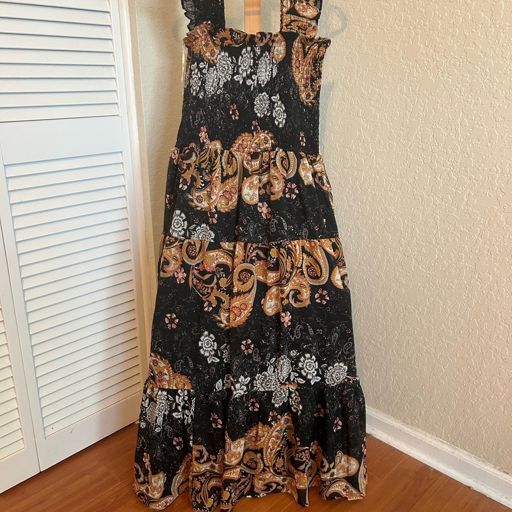 Floral Paisley Maxi Dress
